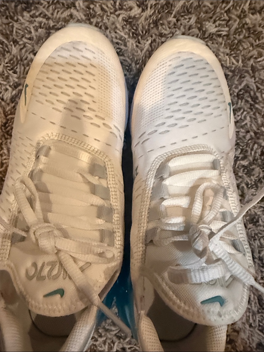 Nike Women’s Air Max 270 Cream with Teal Accent size 7 - Picture 4 of 4
